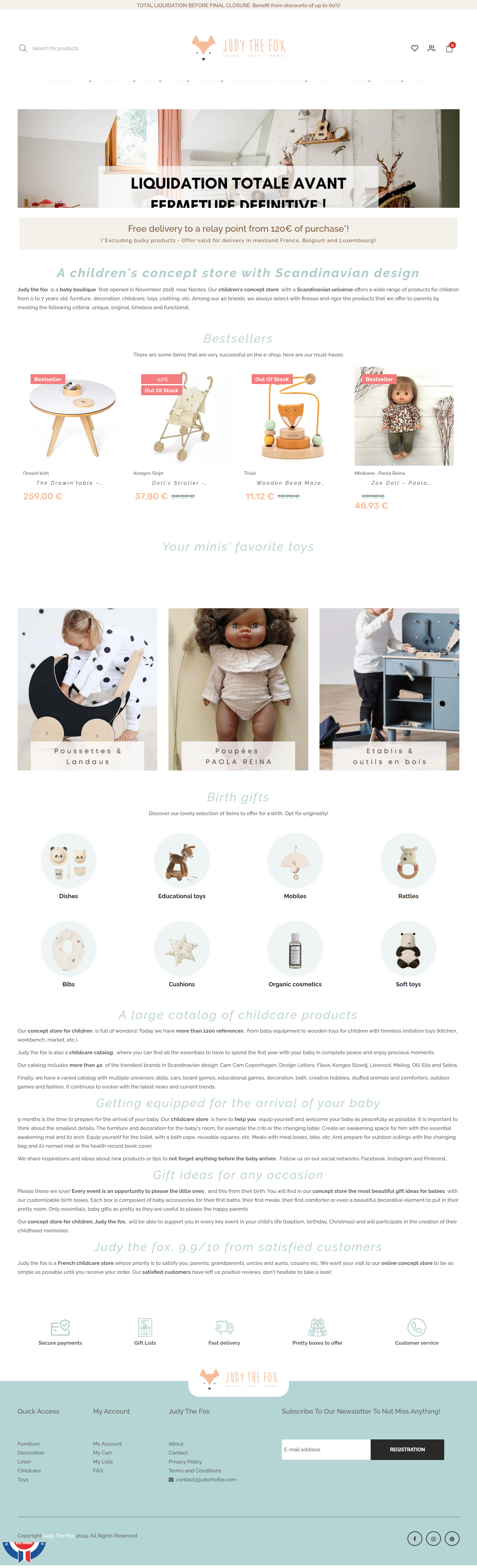 AleaIT Solutions Judy the fox Ecommerce web app
