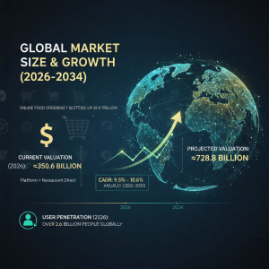 Global Market Size & Growth of Food Delivery App Development