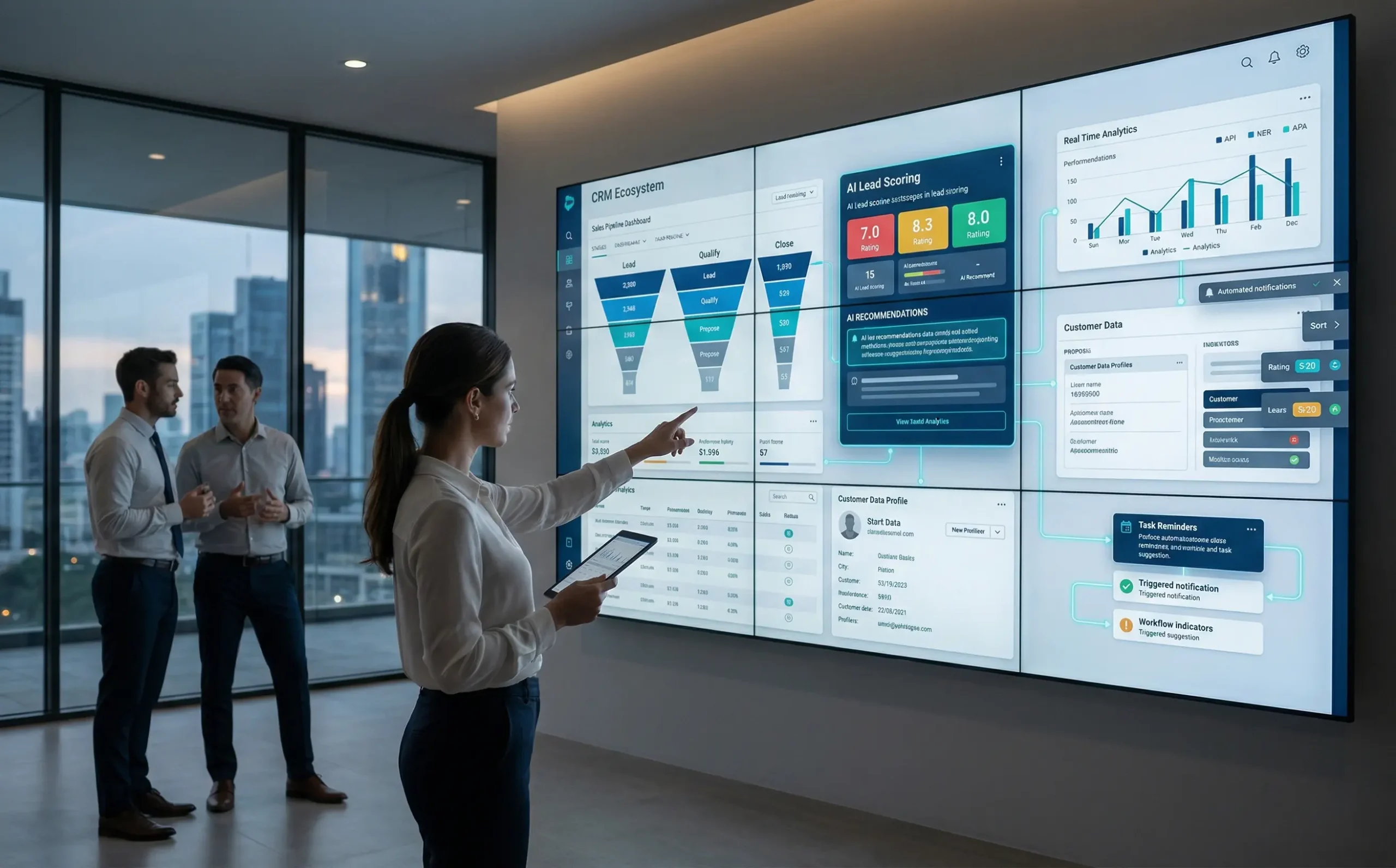 Improving Sales Efficiency with an AI-Enabled CRM Platform